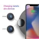 Baseus LCD Display Wireless Qi Charger 5w-7.5w-10w - Black - Image 2