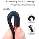 Baseus Type C to Type C PD 2.0 QC3.0 60Watt Nylon Braided Cable - 1 meter | RED - Image 4