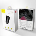 Baseus Dual Port USB A+C QC3.0,PD,AFC Fast Car charger[BS-C16C1]-Black - Image 4