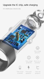 Baseus Small screw 36watt USB A + USB C PD QC3.0 Fast Car charger [CAXLD-A01] - Black - Image 5