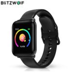 BlitzWolf BW-HL1 Smart Watch 8 Sports Mode Waterproof Display HR Blood Pressure O2 Fitness Tracker - Black