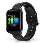 BlitzWolf BW-HL1 Smart Watch 8 Sports Mode Waterproof Display HR Blood Pressure O2 Fitness Tracker - Black - Image 3