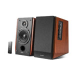 Edifier R1700BT Bluetooth Bookshelf Speakers - Active Near-Field Studio Monitors - Powered Speakers 2.0 Setup Wooden Enclosure - 66w RMS