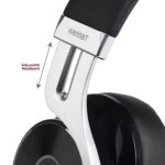 Edifier W855BT Bluetooth Headphones - Over-Ear Stereo Wireless Headphone with Microphone and Volume Control - Black - Image 6