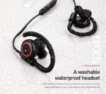 Baseus S17 Wireless bluetooth 5.0 Earphone Magnetic Light Stereo Earhook IPX5 Waterproof Sports Headphone with Mic - Black - Image 3