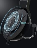 Mpow EG3 Pro - Over Ear Gaming Headset with 7.1 Surround Sound, Compatible with PC,PS4,Xbox One,Nintendo Switch, LED Light, Noise Cancelling Mic & Soft Memory Earmuff [BH357A] - Grey - Aux Pin Version - Image 8