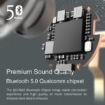 EDIFIER TWS200 TWS Earbuds Qualcomm aptX Wireless earphone Bluetooth 5.0 cVc Dual MIC Noise cancelling up to 24h playback time - Black - Image 7