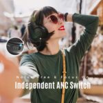 Mpow H17 Active Noise Cancelling Headphones, 45 Hours of Playing, Bluetooth Headphones with Fast Charging, Hi-Fi Sound, Bluetooth Headset with Microphone for TV/Mobile/PC - Image 4