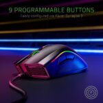 Razer Mamba Elite Wired Gaming Mouse: 16,000 DPI Optical Sensor - Chroma RGB Lighting - 9 Programmable Buttons - Mechanical Switches - Image 5