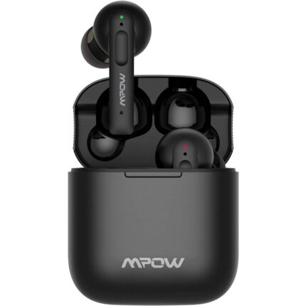 MPOW X3 V2.0 ANC Bluetooth Earphones w/4 Mics Noise Cancelling, Stereo Earbuds w/Deep Bass, 30Hrs ANC Earbuds w/USB-C Charge, Smart Touch Control, IPX8 Waterproof – Black