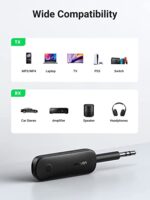 UGREEN Bluetooth 5.0 Transmitter and Receiver 2 in 1 Wireless 3.5mm Bluetooth Adapter, Dual Devices Simultaneously - Black - Image 4