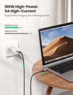 UGREEN USB-C to USB-C Cable 100W Power Delivery USB C 3.1 Gen 2 10Gbps 4K Video – 1M - Image 5
