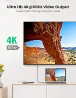 UGREEN USB-C to USB-C Cable 100W Power Delivery USB C 3.1 Gen 2 10Gbps 4K Video – 1M - Image 6