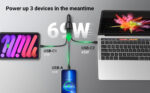 UGREEN Car Charger 69W USB C PD/QC3.0 Adapter 3-Port Cigarette Plug - Image 6