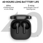QCY T13 Touch Control 4 Microphones ENC Wireless Earbuds - Black - Image 3