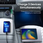 UGREEN 130W Car Charger 2 USB-C & 1 USB-A Ports - Supports PD3.0/2.0，QC4.0/3.0，Huawei SCP/FCP , Galaxy AFC - Image 5