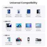 UGREEN 130W Car Charger 2 USB-C & 1 USB-A Ports - Supports PD3.0/2.0，QC4.0/3.0，Huawei SCP/FCP , Galaxy AFC - Image 6