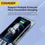 Essager 80W Car Charger 2 USB A port + 1 Type C Port PD Fast Charging iPhone Huawei Xiaomi Samsung iPad Laptop Tablet - Image 2