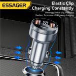 Essager 80W Car Charger 2 USB A port + 1 Type C Port PD Fast Charging iPhone Huawei Xiaomi Samsung iPad Laptop Tablet - Image 5